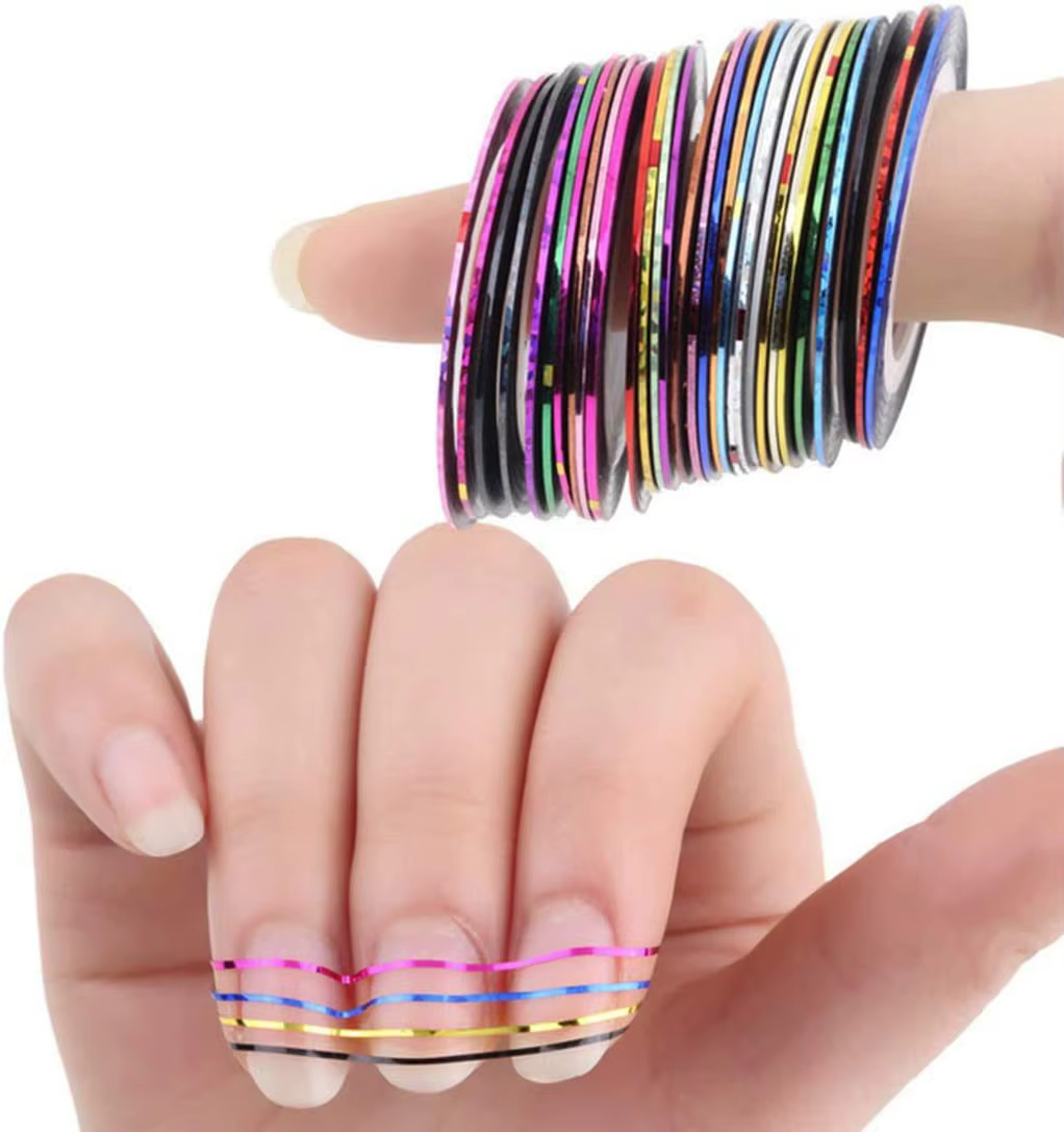 Bandes autocollantes pour nail art