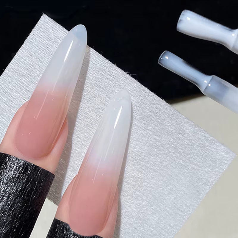 BORN PRETTY 10ml gelée laiteuse blanc Gel vernis à ongles translucide Semi Permanent tremper UV LED Gel