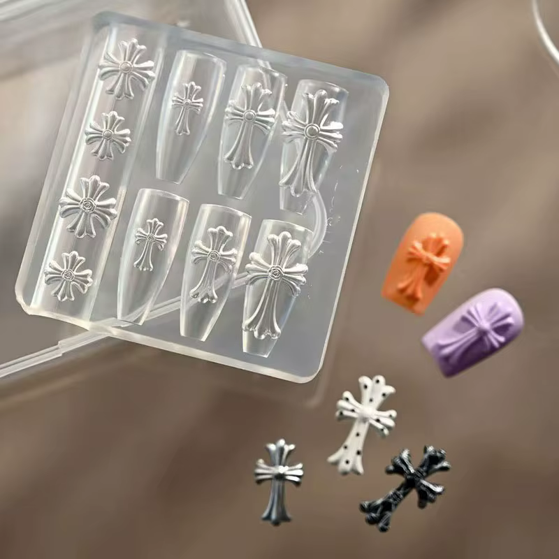 Moule à ongles en silicone 3D pour sculpture