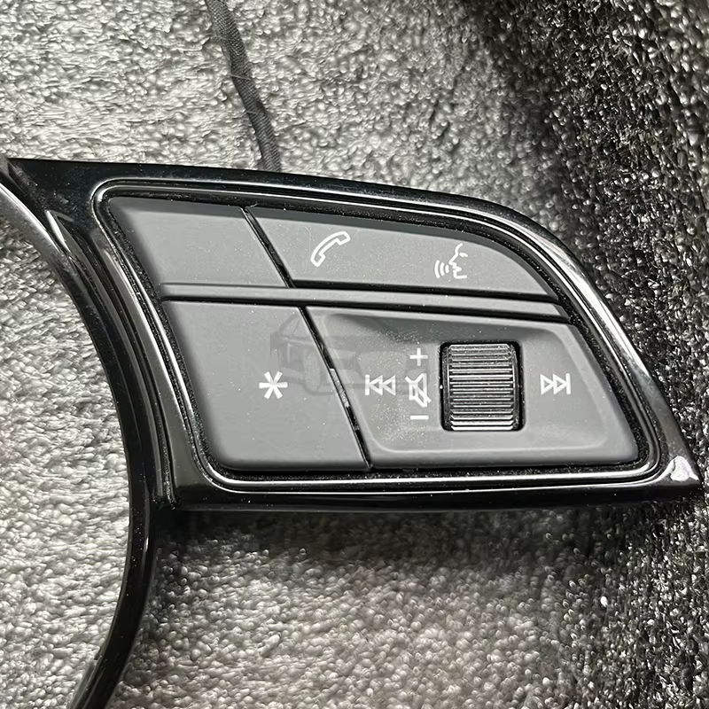 Pour Audi A4 B9 A3 8Y, accessoires de voiture cadre de direction adapté aux boutons multifonctionnels, accessoires de volant