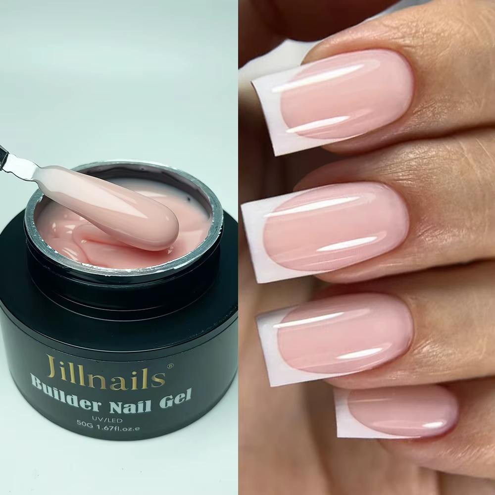 Jillnails 50g nu rose constructeur ongles Gel français