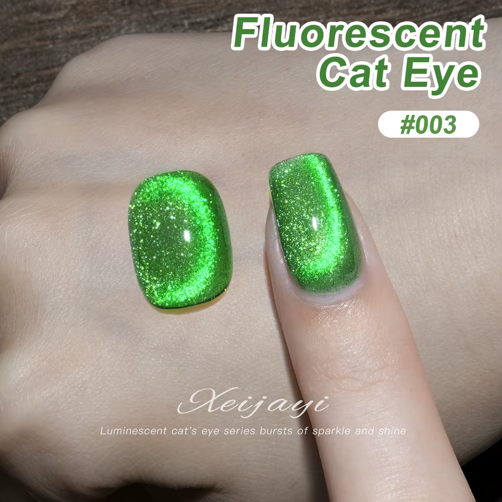 Vernis Gel Fluorescent yeux de chat 15ml cristaux de cristal Gel magnétique avec étincelles