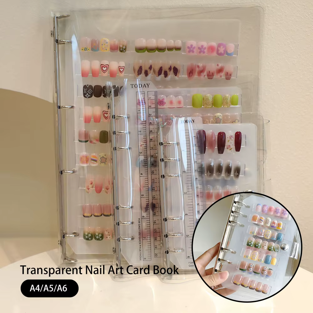 Livre de rangement pour pièces d'art des ongles