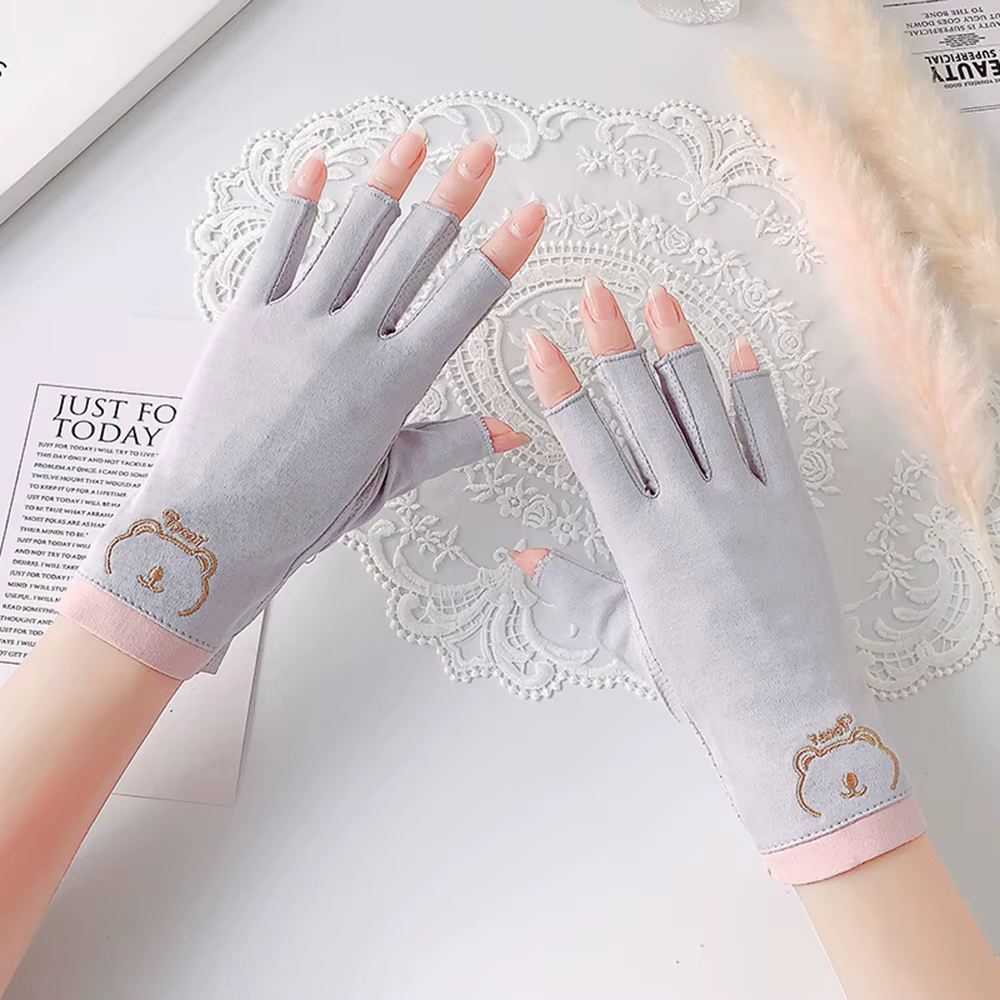 1 paire de gants anti-uv pour ongles