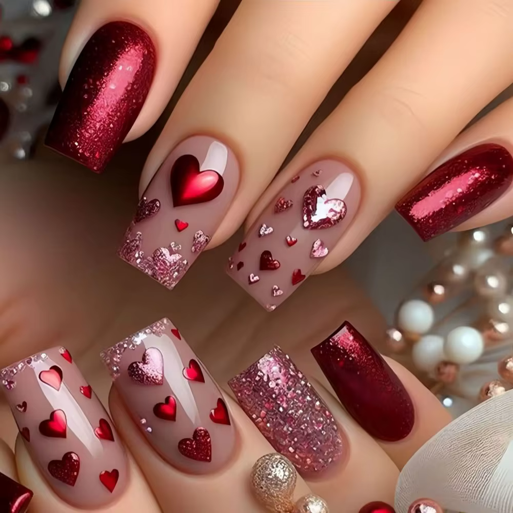 24 faux ongles à presser