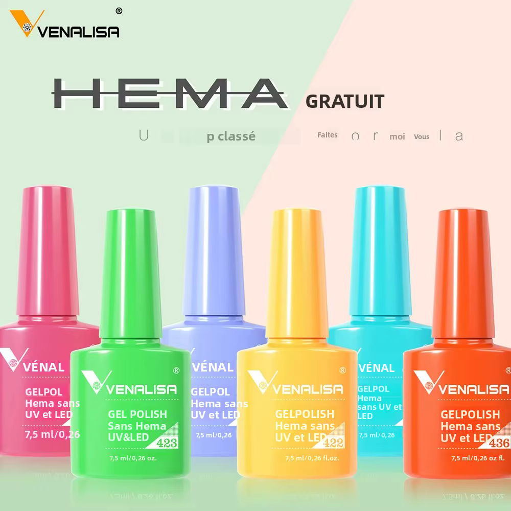 Venalisa vernis à ongles Gel 7.5ml HEMA gratuit tremper UV LED Gel