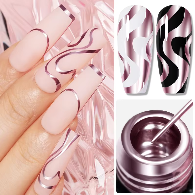 Vernis Gel de revêtement de peinture métallique argenté doré