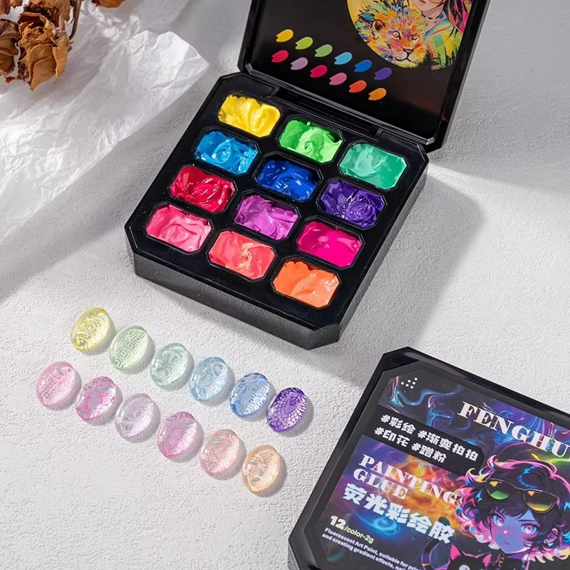 12 couleurs solide Pat peinture Gel vernis à ongles haute Saturation populaire semi-solide