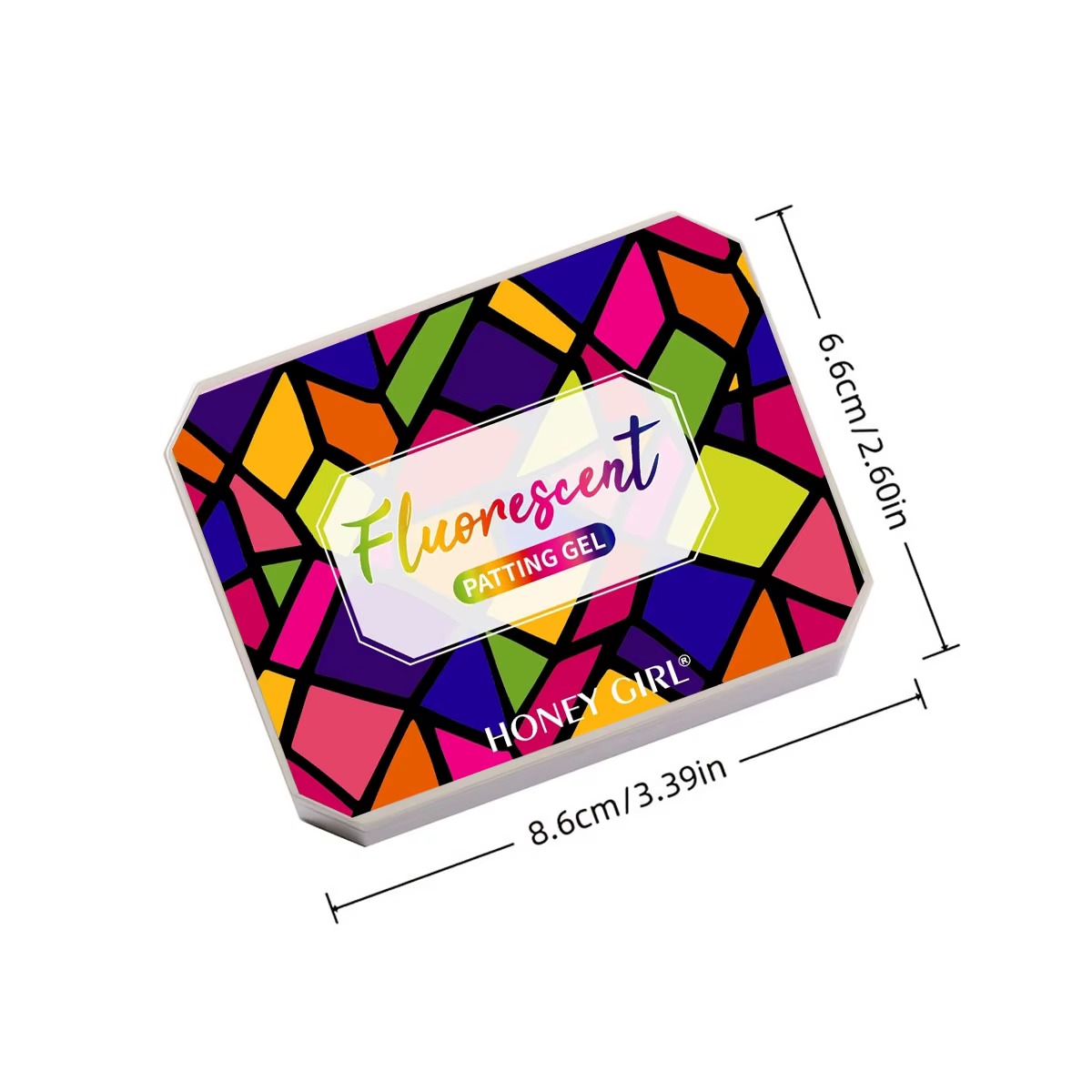 1pc Gel de transfert fluorescent à neuf grilles