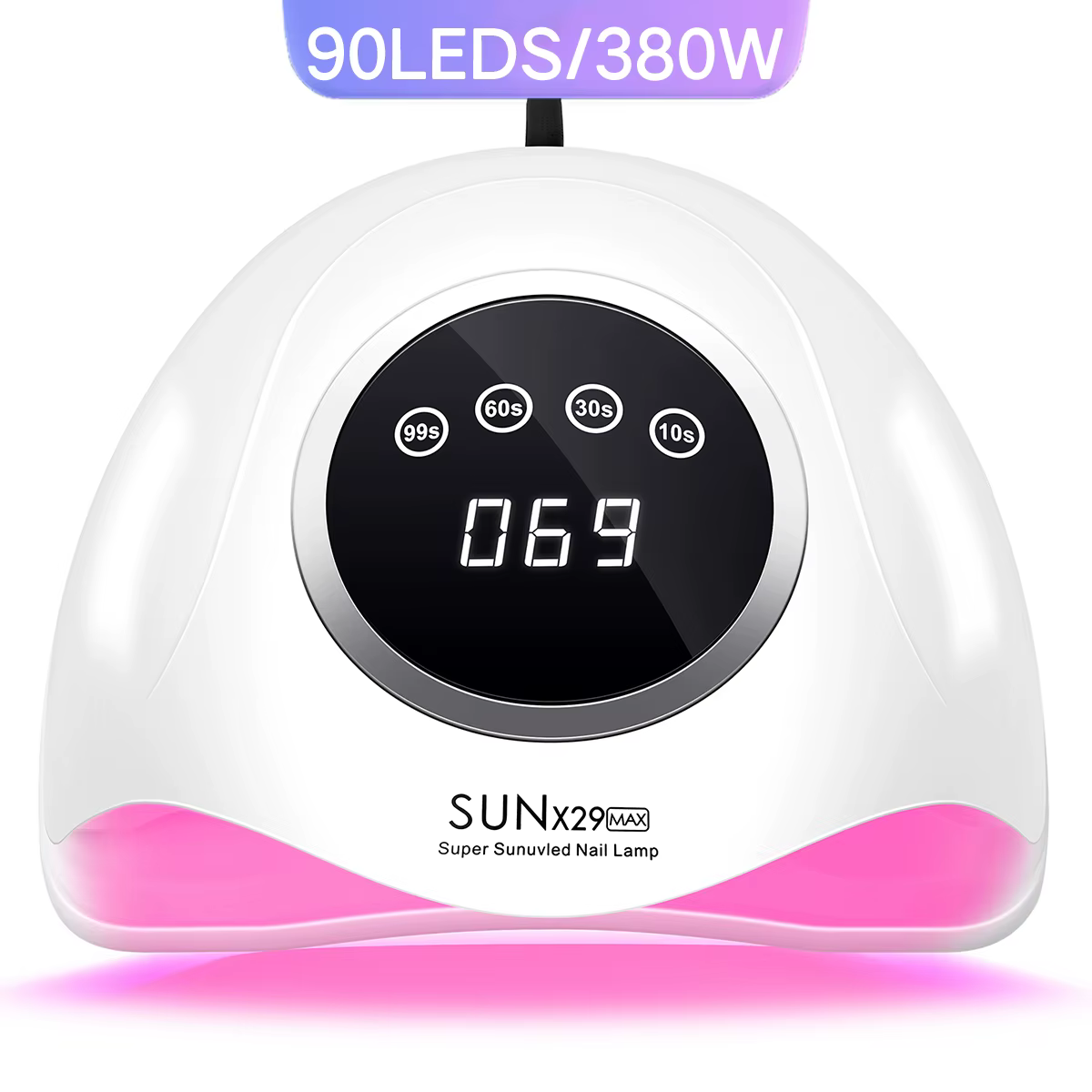 380W professionnel UV LED lampe à ongles pour séchage rapide Gel vernis