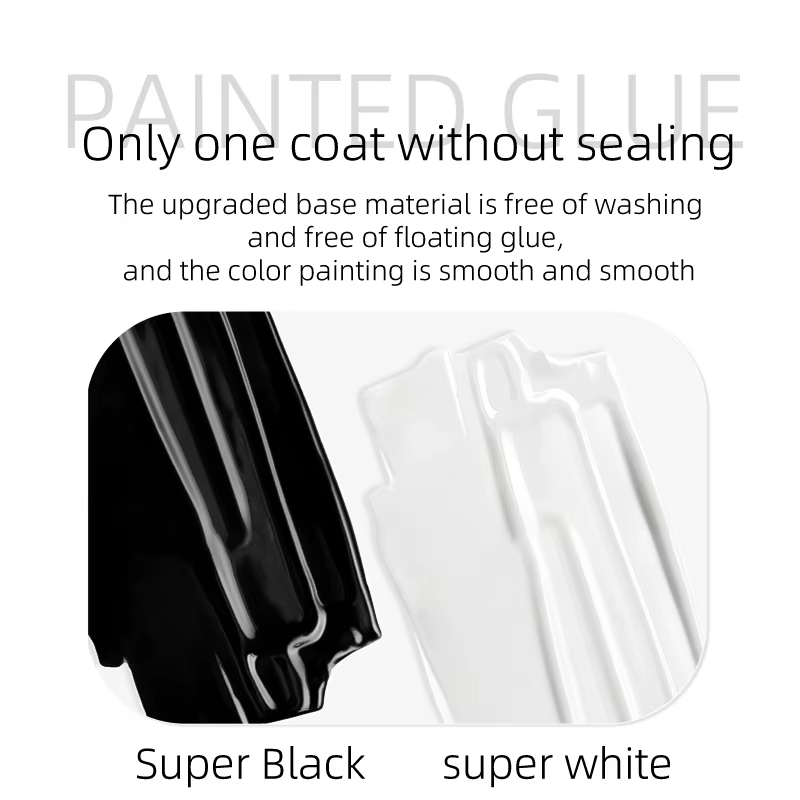 5ml Nail Art peinture UV Gel vernis noir blanc couleurs 3D fleur dessin tremper LED