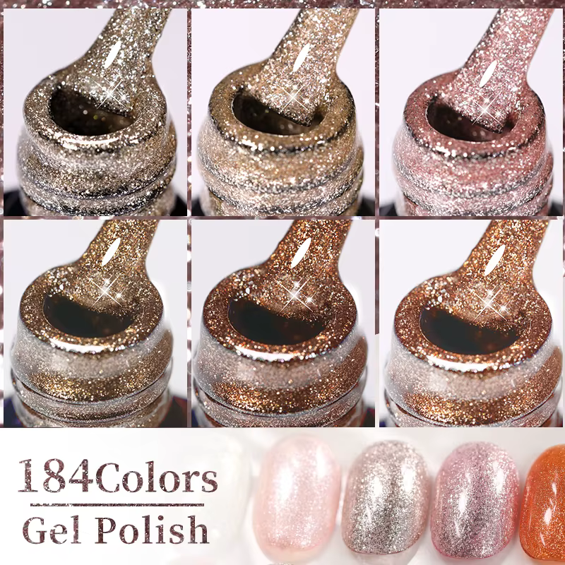 LILYCUTE 7ML rose paillettes vernis à ongles Gel nu naturel longue durée manucure tremper UV LED Nail Art Base couche