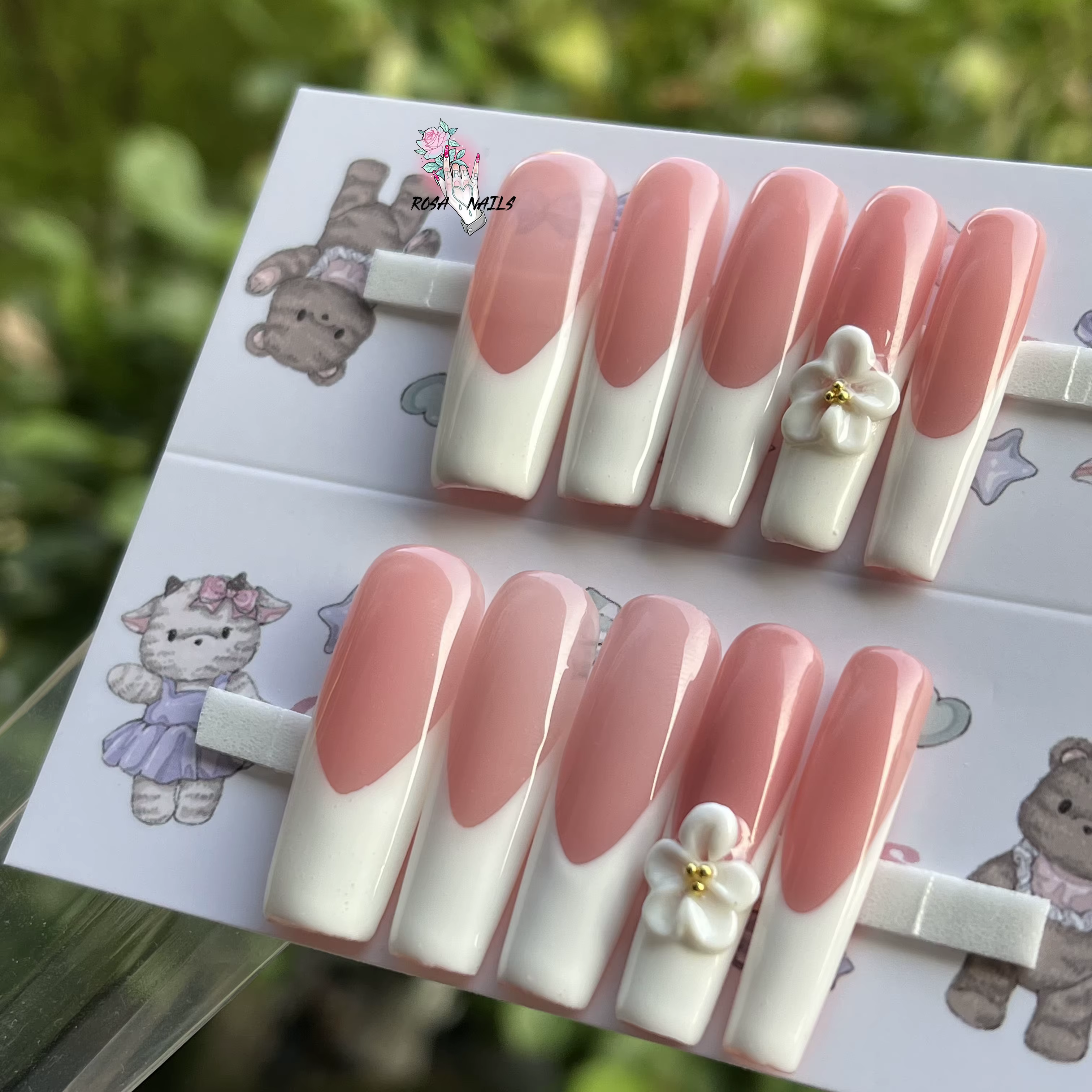 Nail Art-Embouts français extra longs