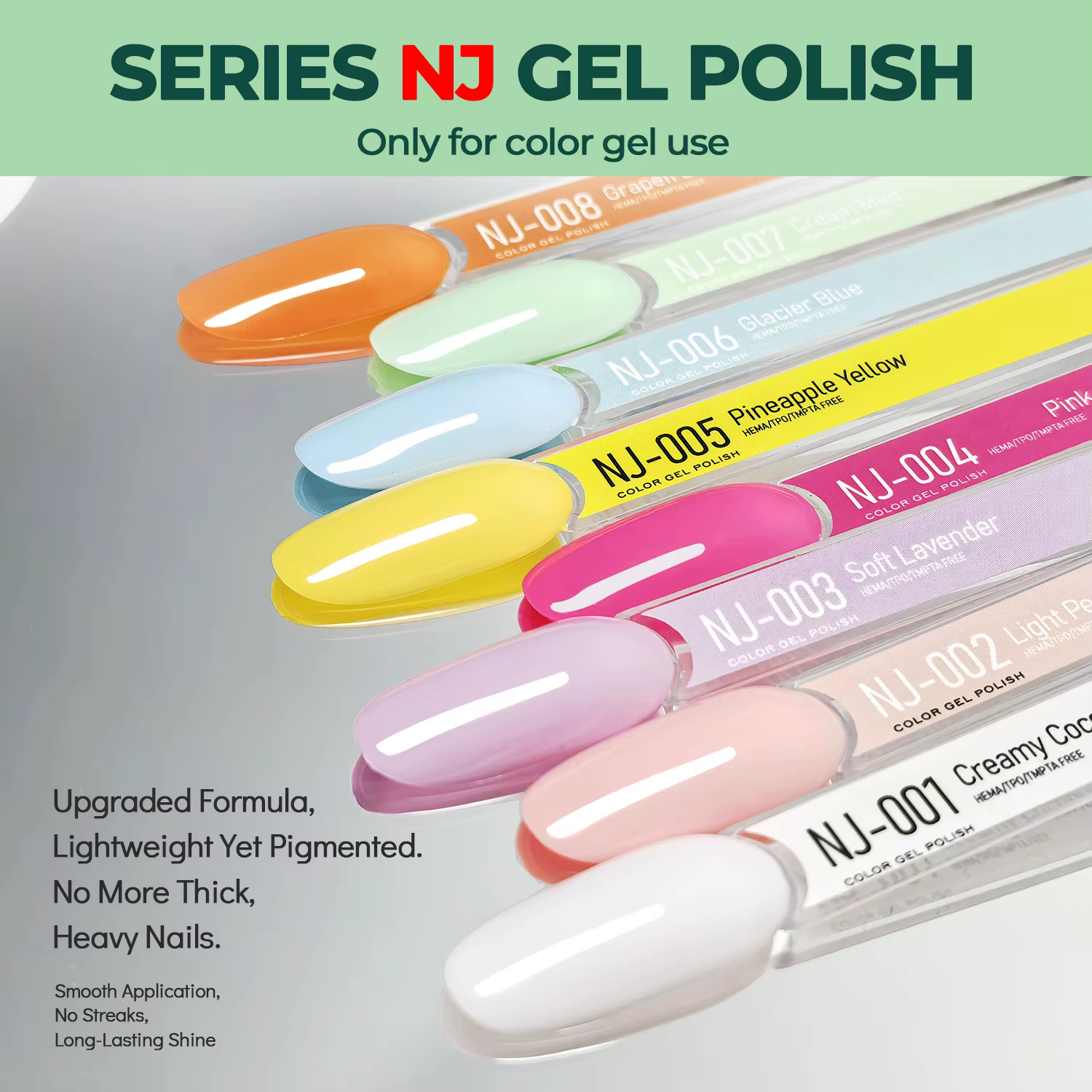 Nailpop 20 Colors Gel Polish 10ml All Seasons Solid Color Sheer Builder Gel For Quick Nail Art Extension Salon DIY Manicure 1pc