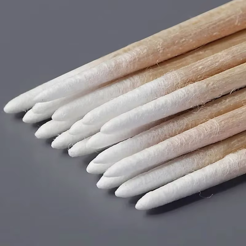 100 pièces ongles bois écouvillon propre bâtons bourgeon pointe