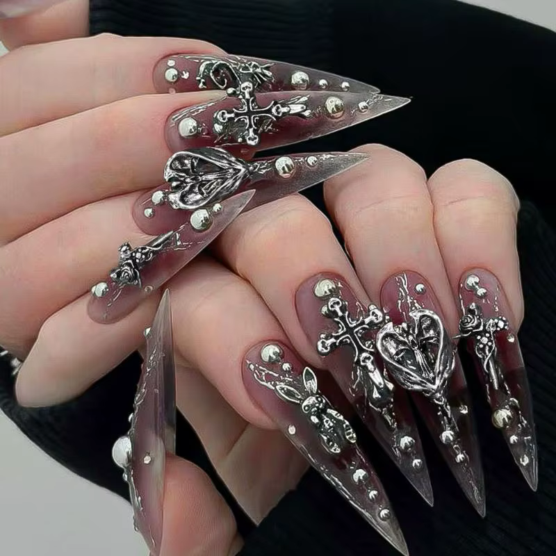 Breloques pour nail art vintage inspirées du style Y2K