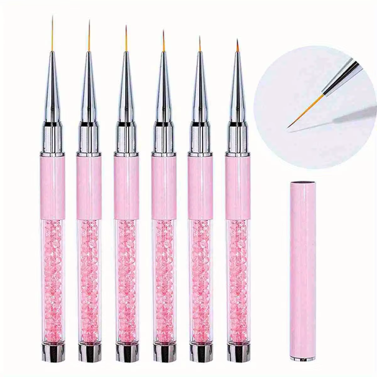 5/7/9/11/13/15mm ongles Art brosse lignes rayure fleur peinture dessin stylo acrylique UV Gel Extension grilles