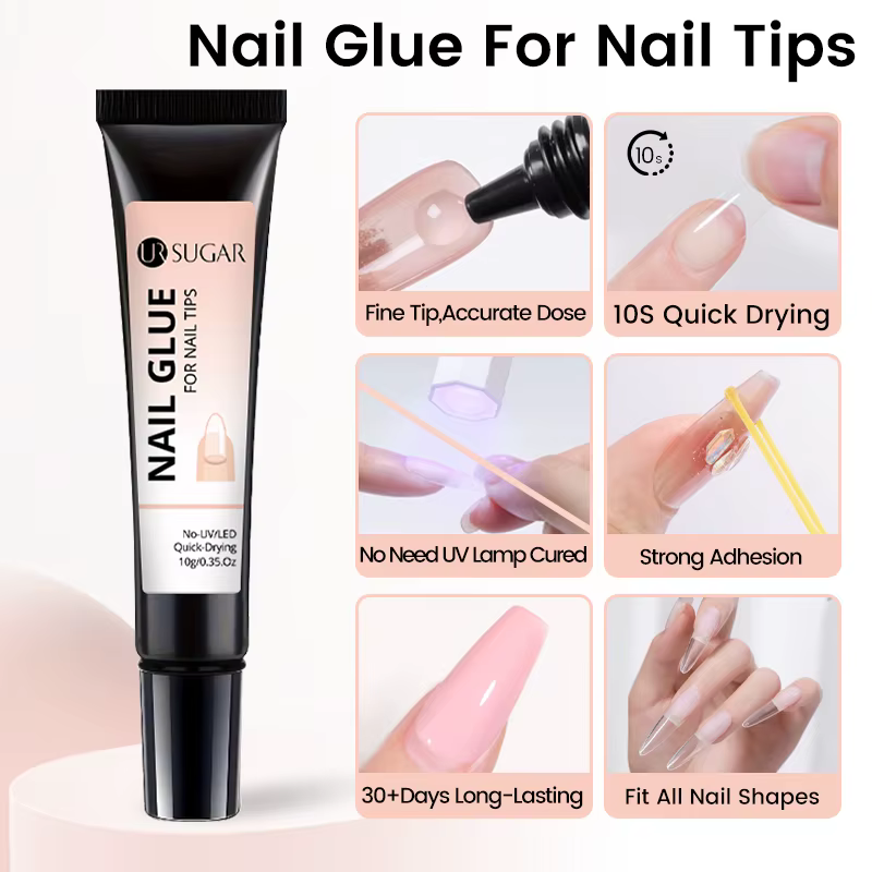 UR SUGAR 1/2pcs 10g Dissolvant de colle à ongles pour faux ongles