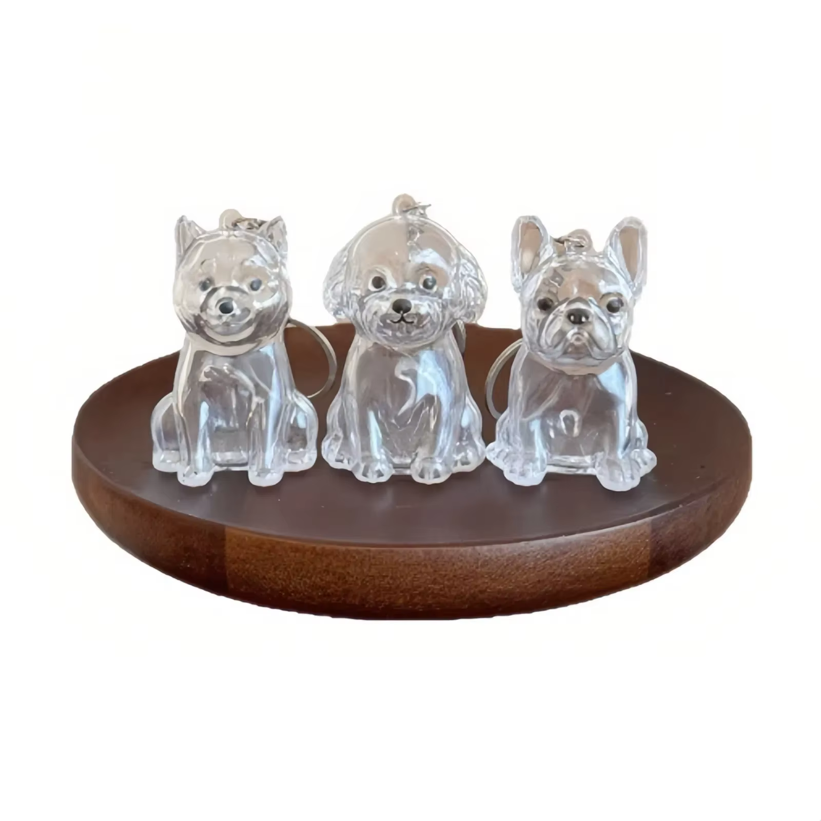 Porte-clés de rangement pour poils de chien, pendentif mignon pour sac, Couple, voiture, bijoux, Collection Souvenir, cadeau, accessoires de décoration