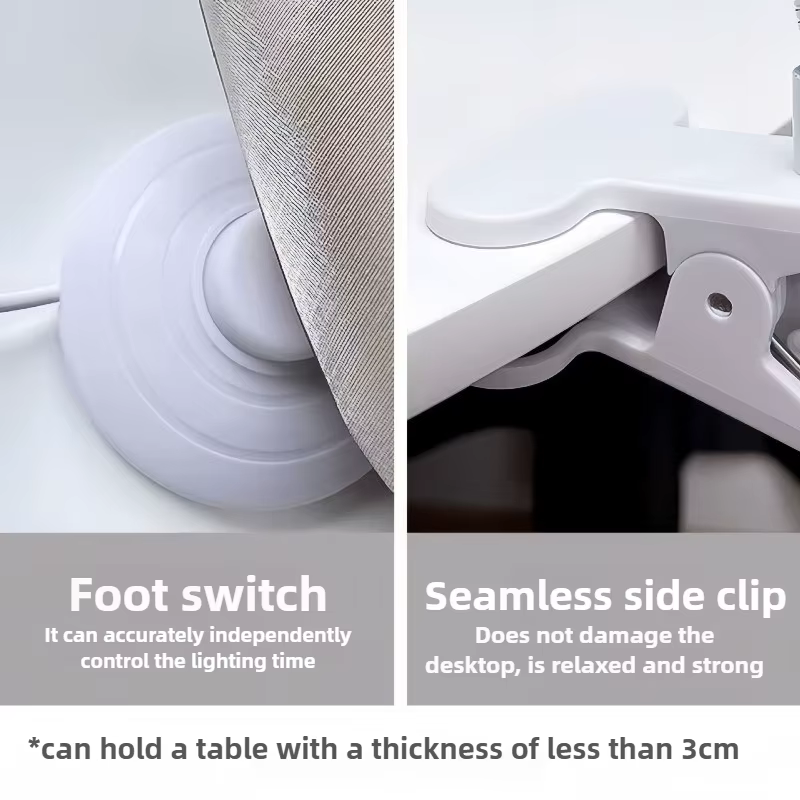 Nouveau 5w 4 couleurs pied-pé interrupteur lampe à ongles Construction spécial LED petite