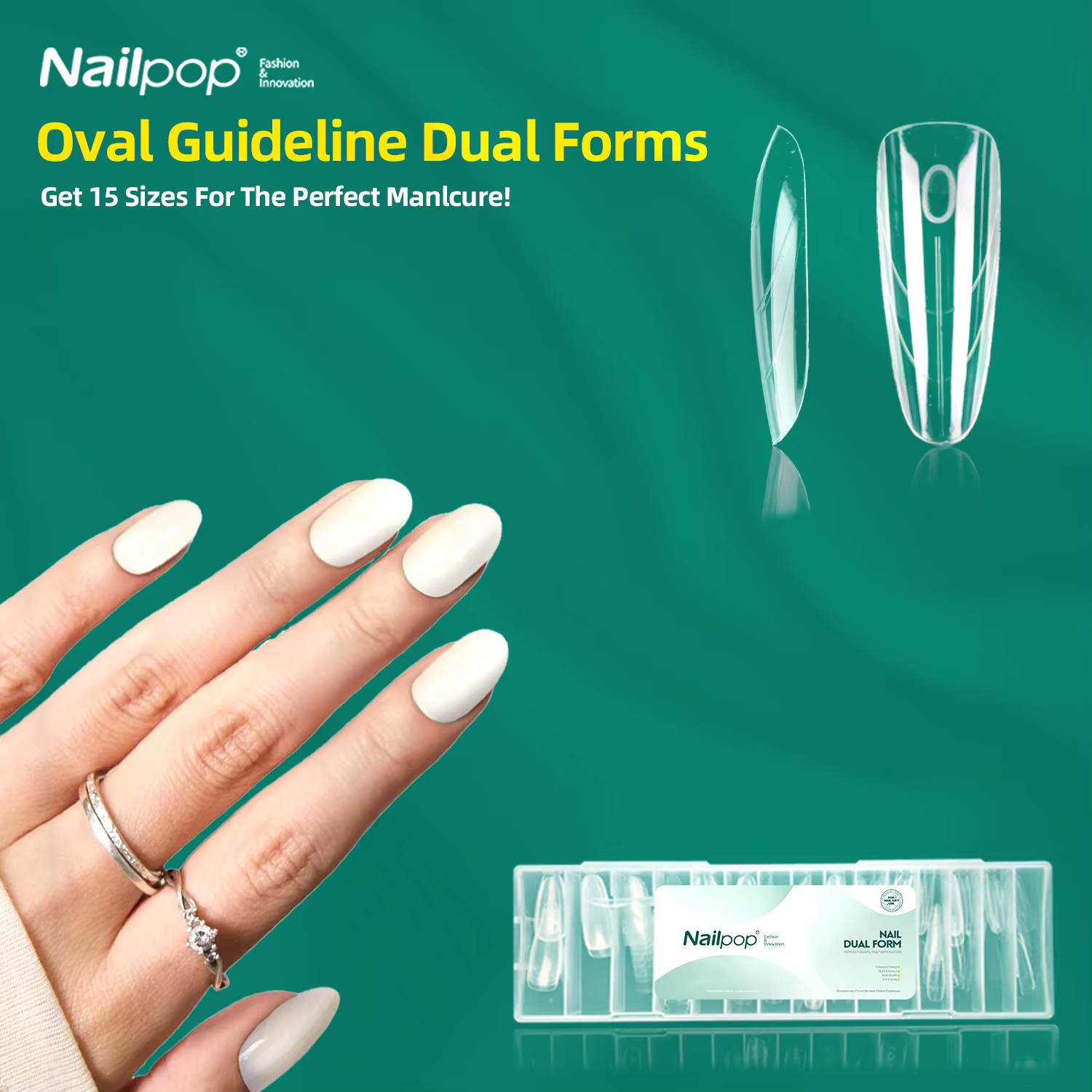 Nailpop Nail Dual Forms 15 Tailles