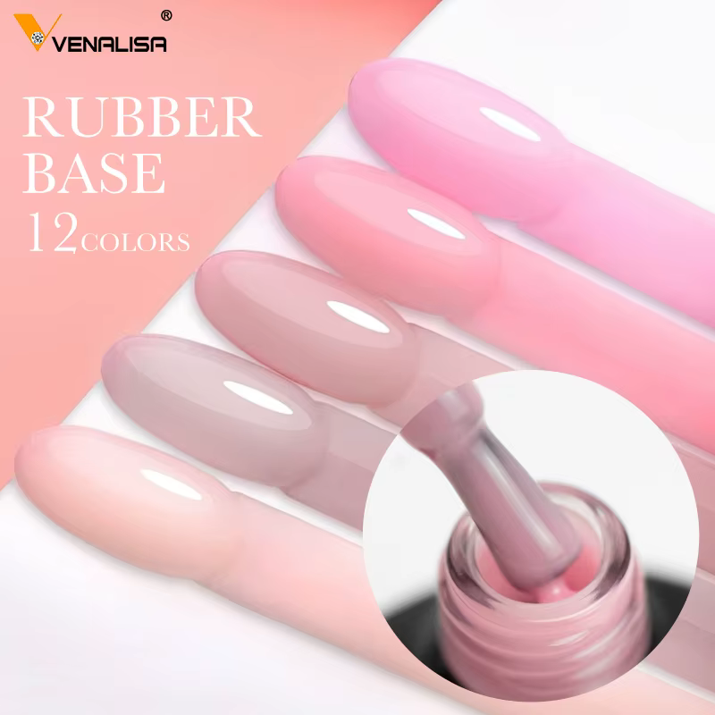 VENALISA couche de Base en caoutchouc couleur vernis à ongles Gel gelée Semi Transparent français