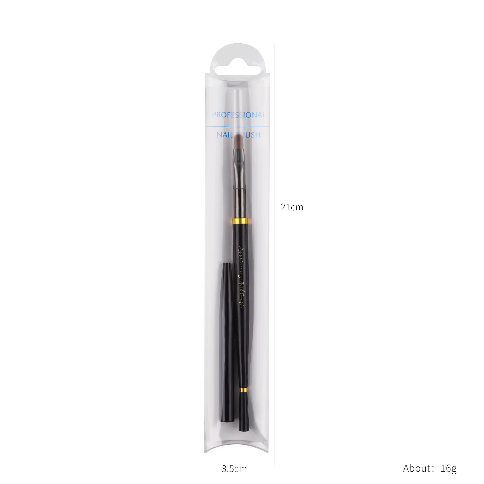 Brosse à ongles noire, brosse à Gel pour manucure
