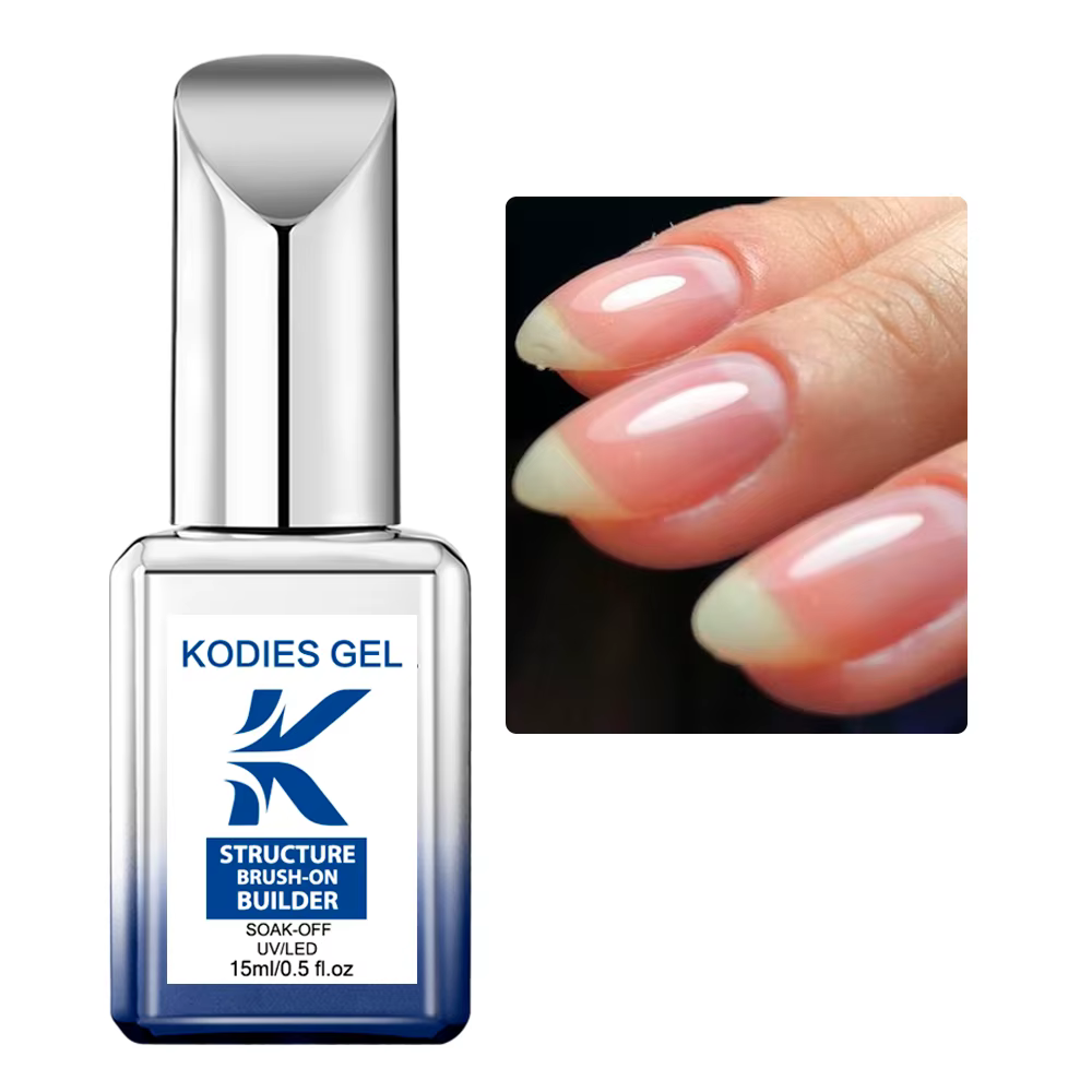 KODIES GEL brosse sur constructeur vernis à ongles Gel 15ml blanc laiteux clair rose UV couche de Base manucure française renforcer Gel pour Extension