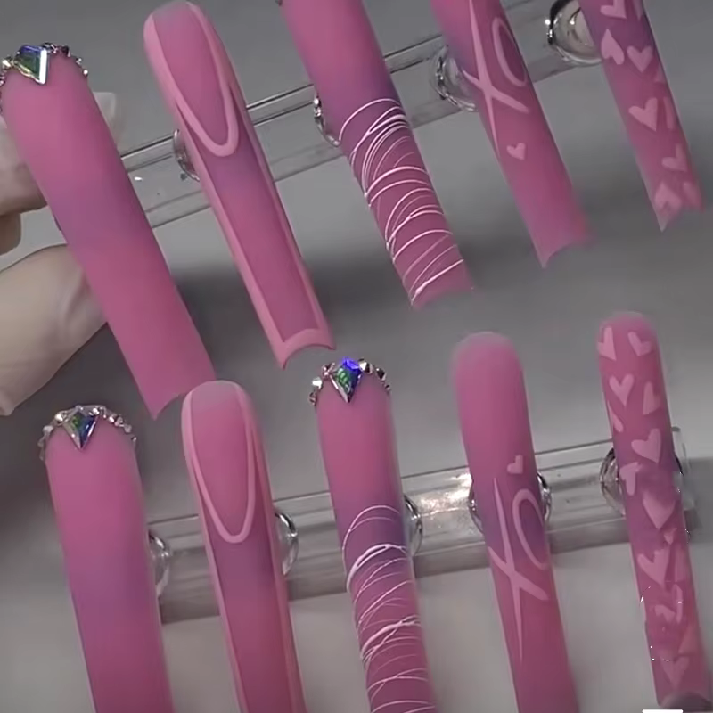 Faux ongles de luxe en acrylique