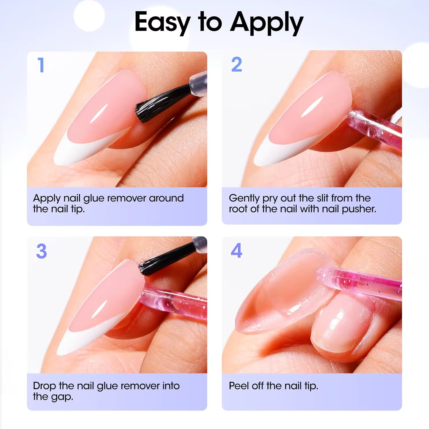 GELLEN 50ml Dissolvant de colle à ongles sans acétone