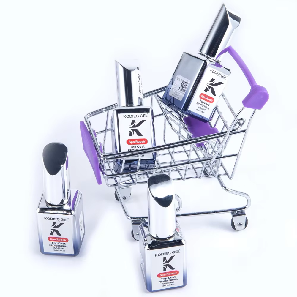 KODIES GEL Spa réparation couche de finition blanc laiteux gelée rose Gel vernis à ongles