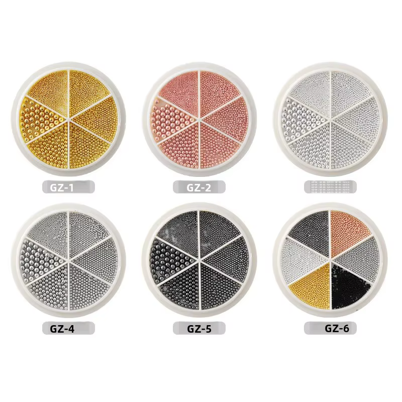 Petites perles de Caviar en acier pour Nail Art