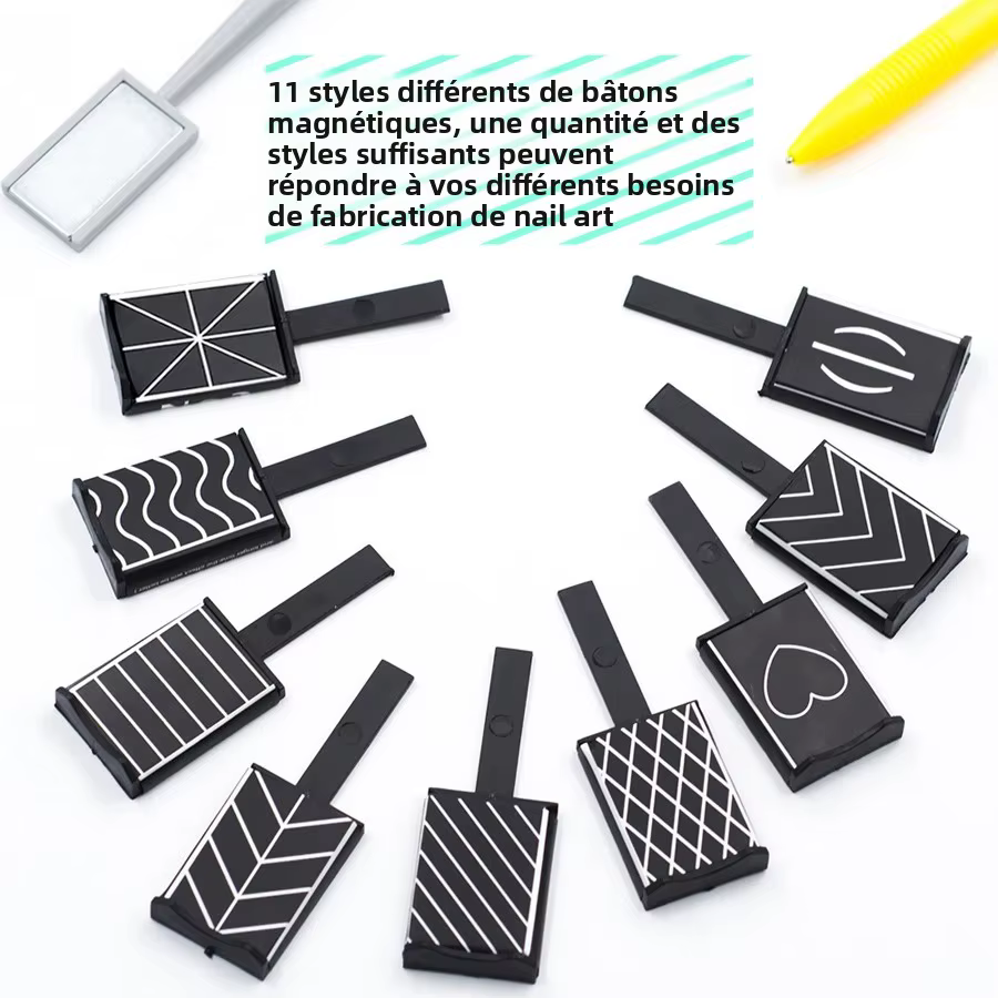 Ensemble de 11 outils d'art des ongles