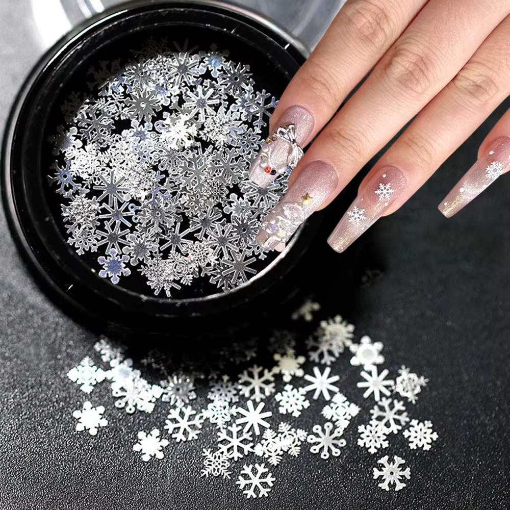 1 pot de flocons de neige de noël