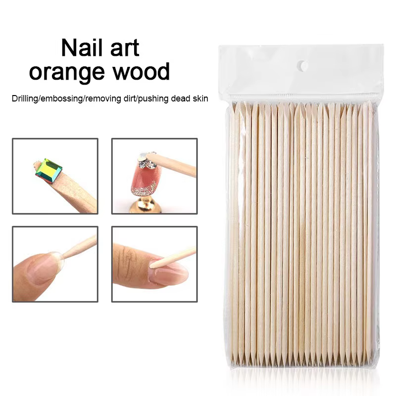 Bâtons en bois pour ongles