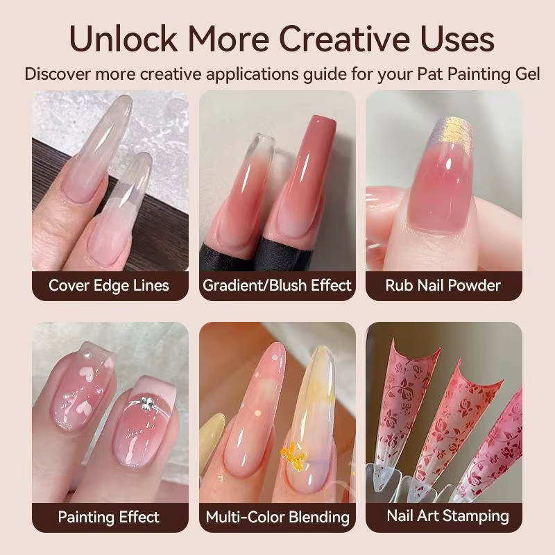 Kit de gel à ongles dégradé facile à appliquer