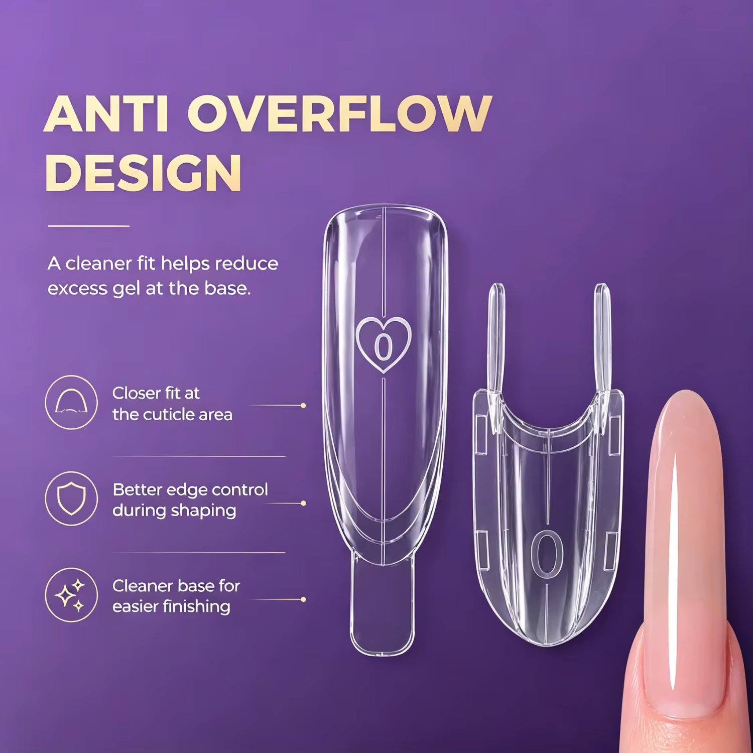 120 pièces de formes doubles pour extension d'ongles