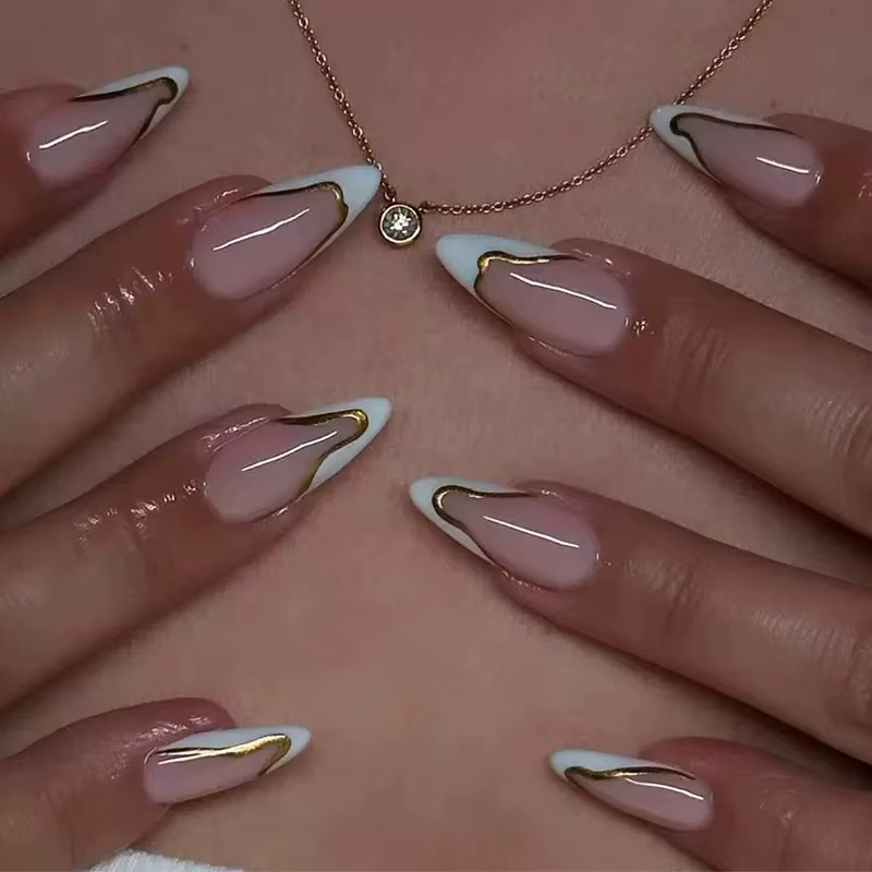 Ensemble d'ongles artificiels longs pour femmes