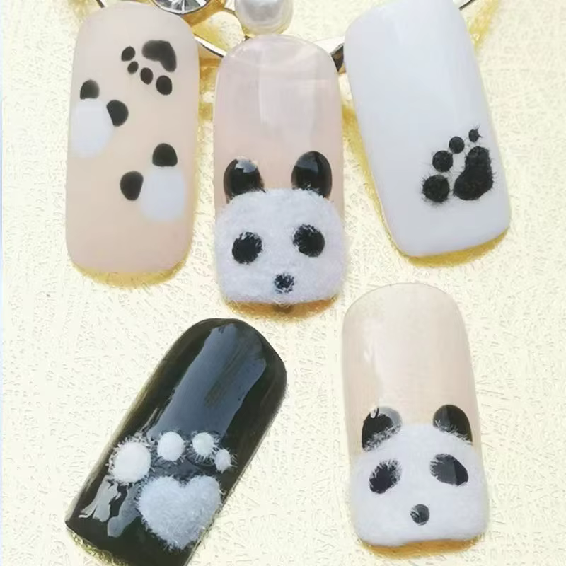 Poudre de velours pour ongles d'hiver