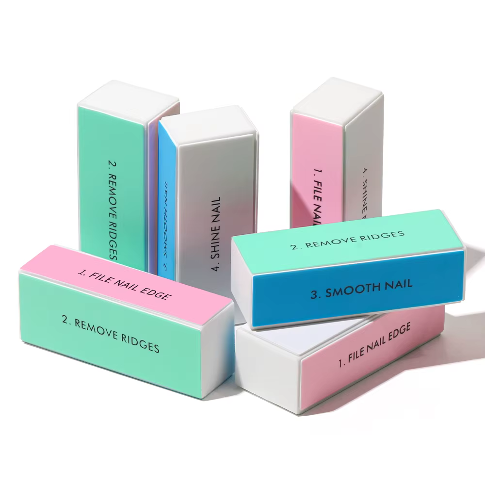 Bloc de polissage pour ongles rose