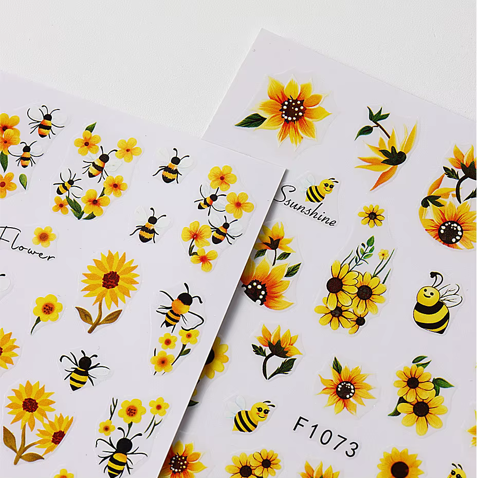Autocollants floraux pour Nail Art