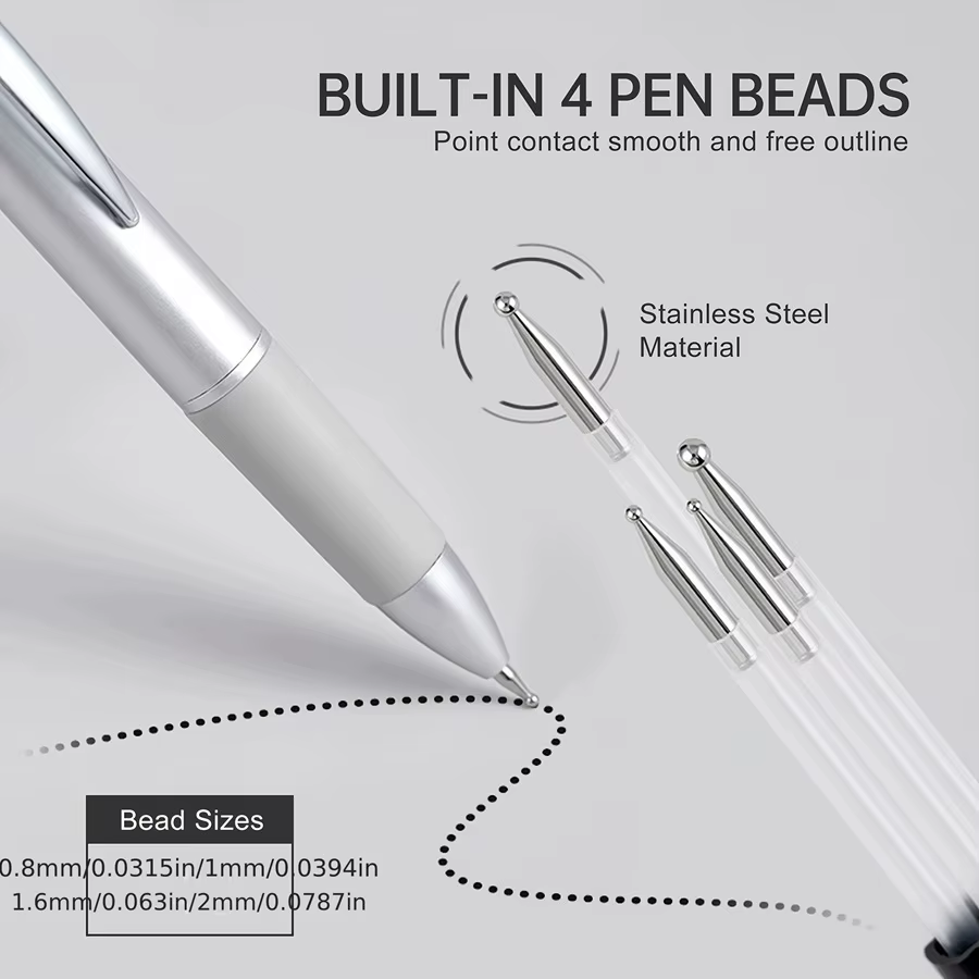 Stylo professionnel 5 en 1 pour peinture des ongles