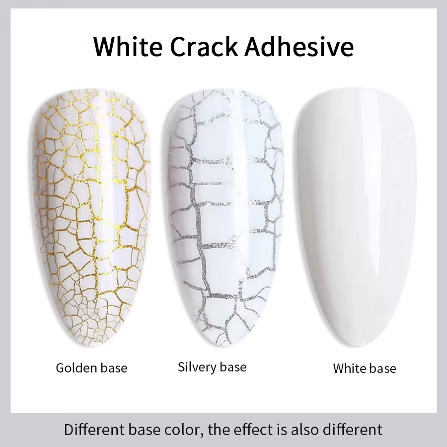 RSNAIL Crackle Gel vernis à ongles naturel sec bricolage Nail Art Cracking Gel