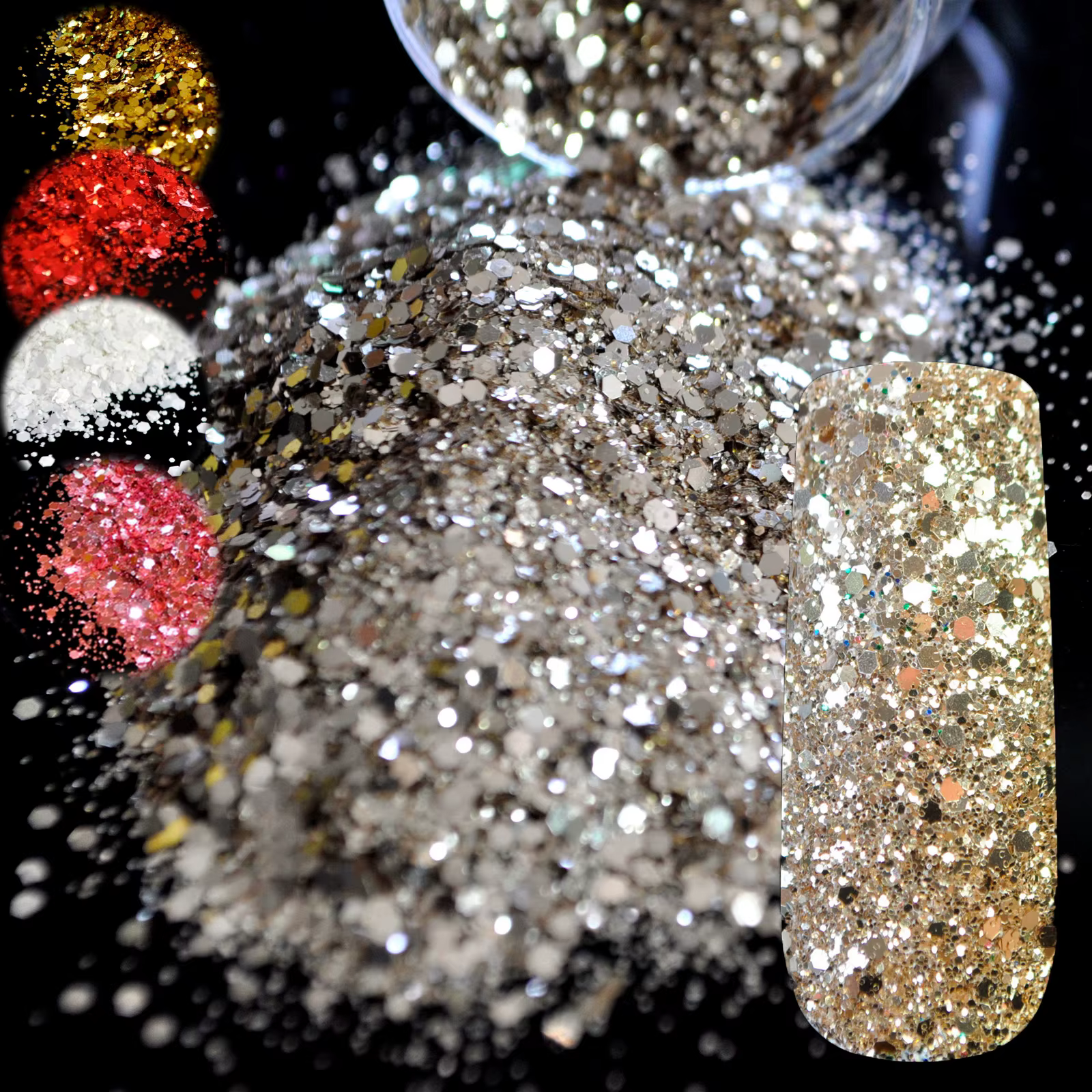 Mélange de Paillettes de Maquillage pour Nail Art