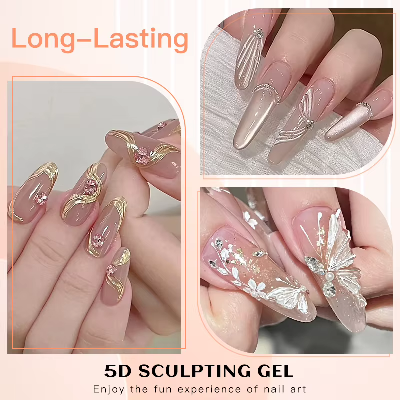 1/2/3 pièces 12ml 5D sculpture Gel vernis Nail Art modélisation Gel imperméable