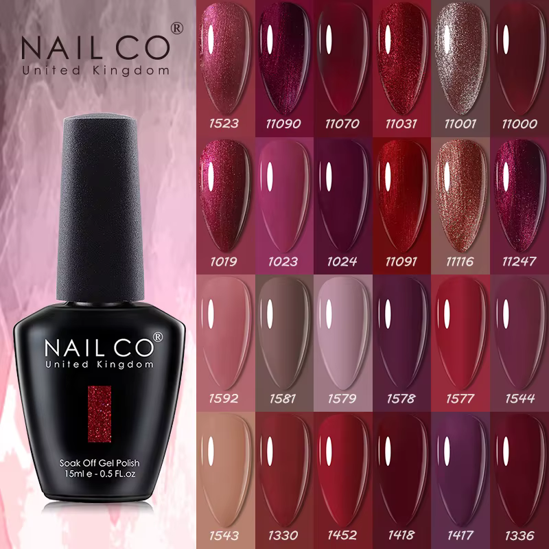 NAILCO 15ml automne marron couleurs série Gel vernis café Gel