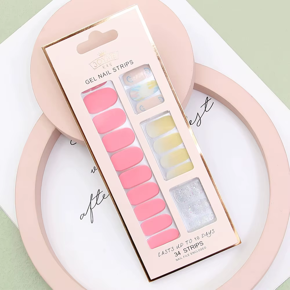 30/34 autocollants pour ongles en gel DIY sans UV
