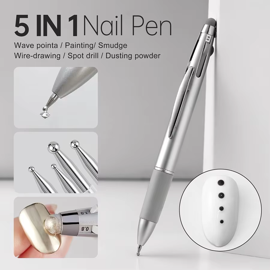 YIKOOLIN Stylo à points 5-en-1 pour nail art
