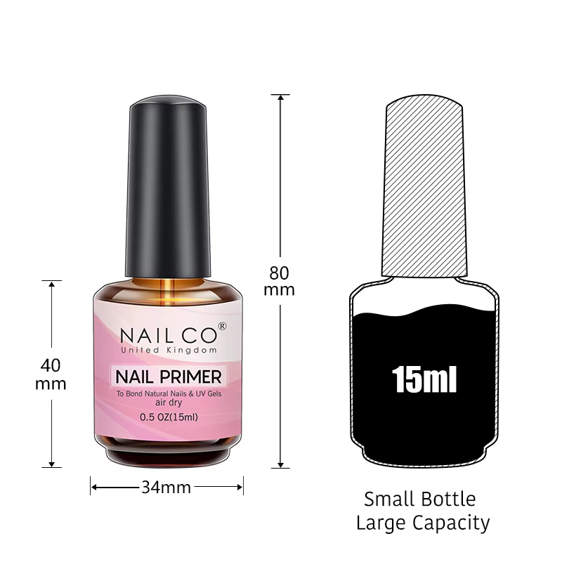 NAILCO 15ml Air séchage rapide apprêt pour ongles Gel Nail Art Gel laque Vernis Gel déshydratant longue durée UV Gel