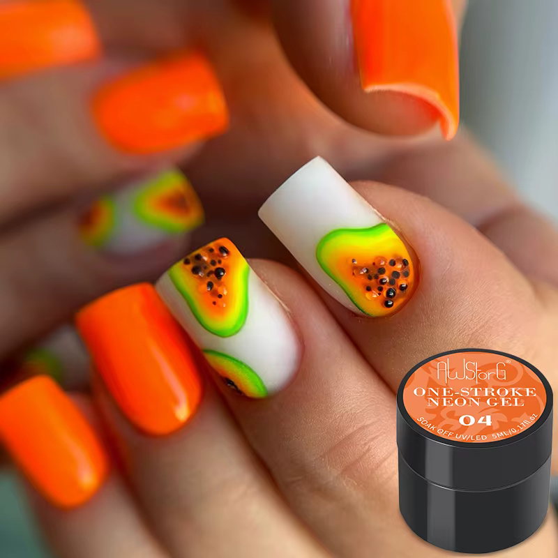 AWStorG Vernis à ongles gel fluorescent 5ml – Bleu vif